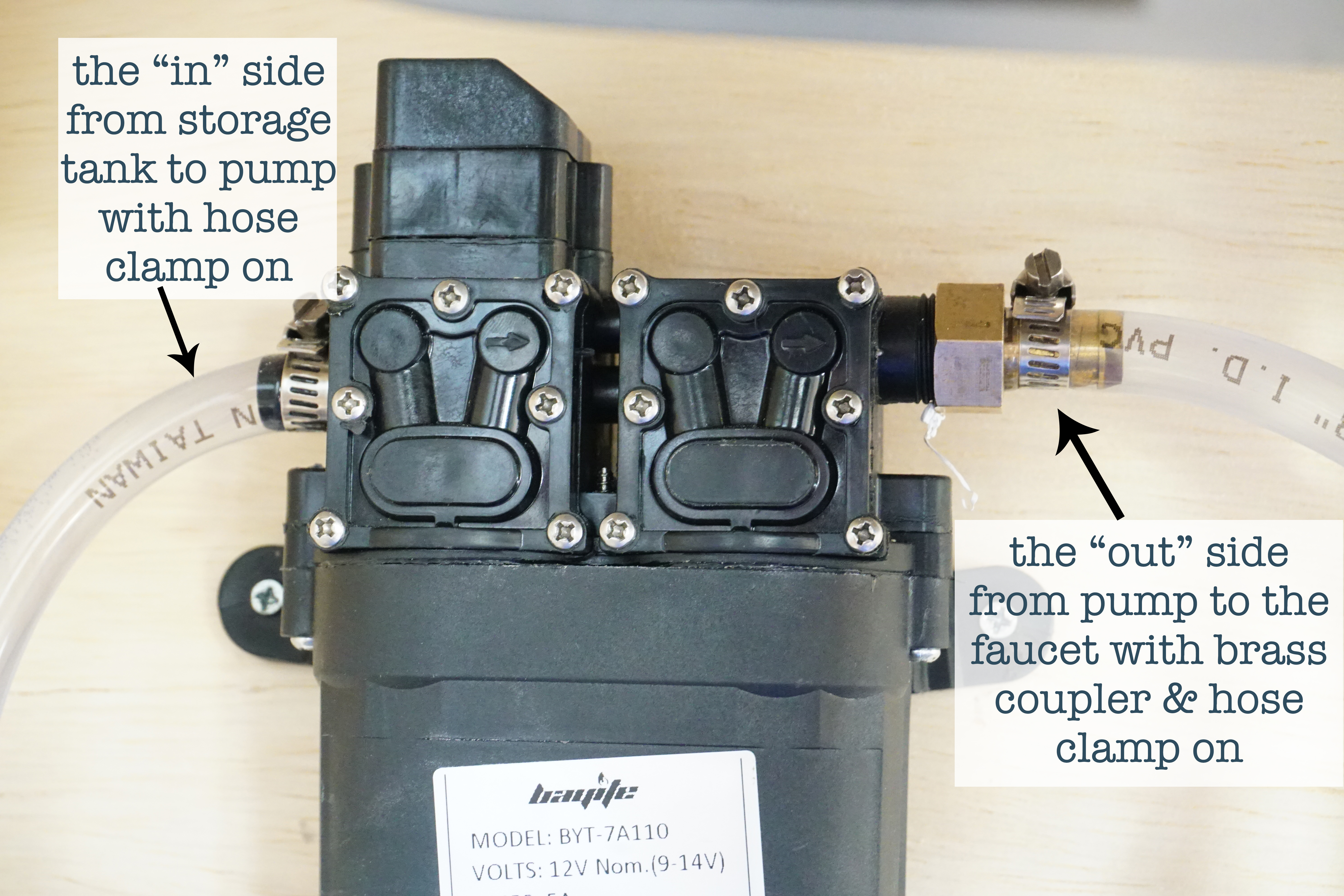Water Pump with hosing attached