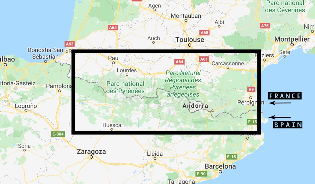 Pyrenees World Map Hiking in the Pyrenees – Kelly Nicole Travel